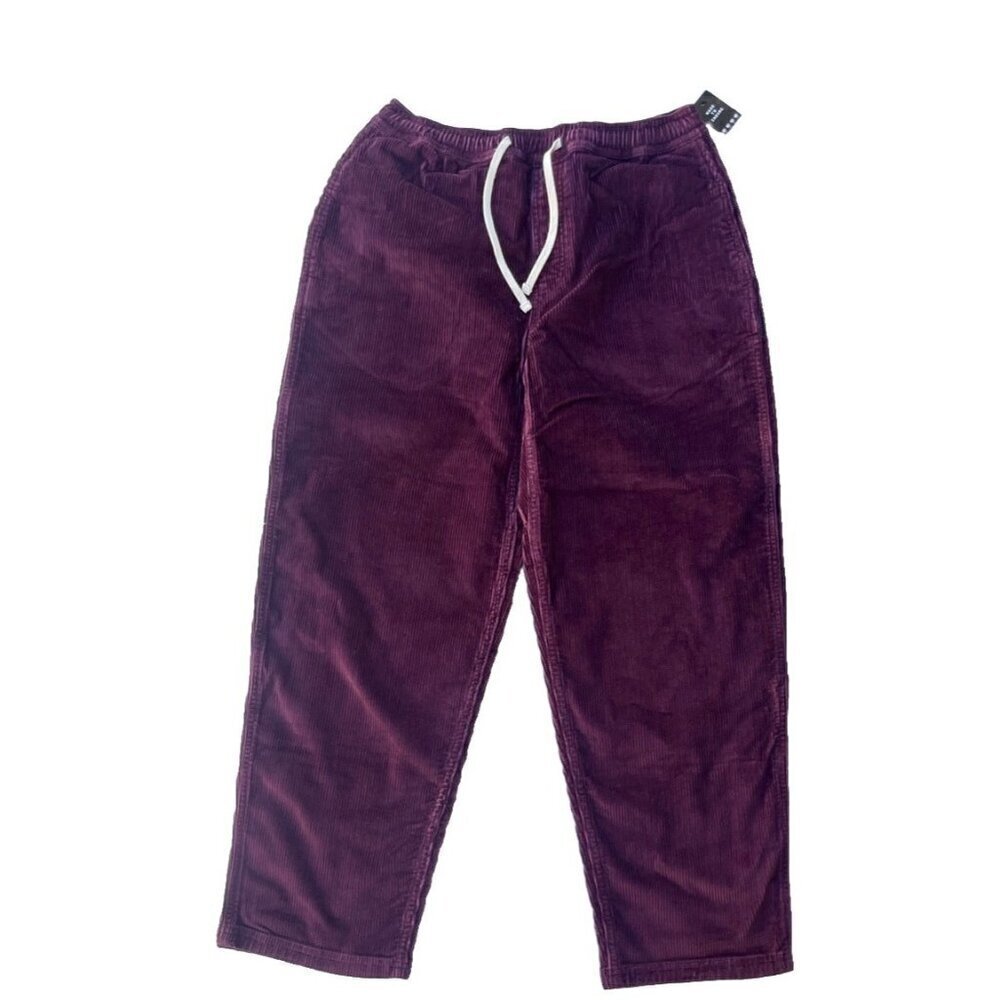 Element Chillin Cord Elastic Waist Pants Size Small Winetasting NWT - Picture 8 of 8